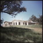 The home starts to take shape at the top of the hill